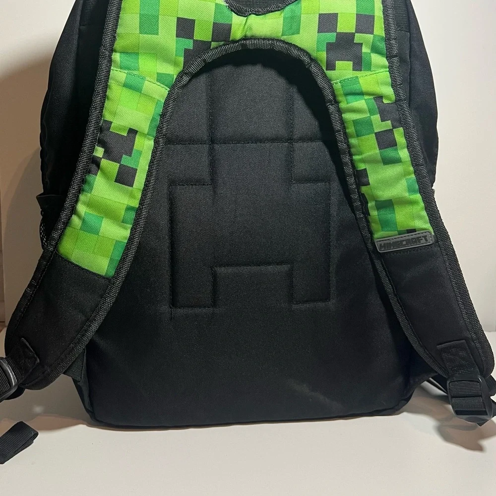 Minecraft Creeper Backpack & Lunchbox Set – Green Pixel Design